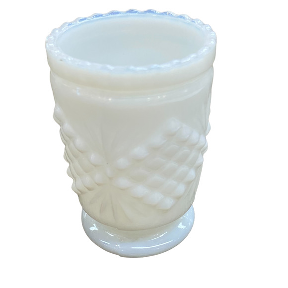 *5/$35* Vintage Milk Glass Vase/Toothpick Holder - Art Deco